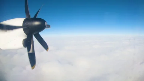 Air Plane Propeller 4k Stock Footage 92760445