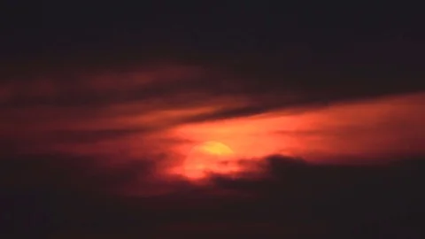 Air plane with sunset Stock Footage 70497927