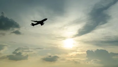 Air plane taking off Stock Photos