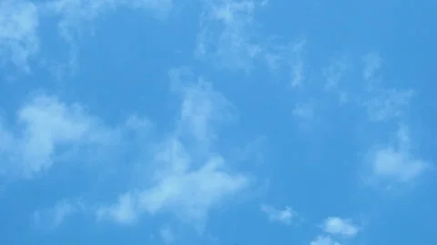 Air Plane Window View, Aerial Drone View Azure Sky and Fluffy White Clouds Time  Stock Footage 253789075
