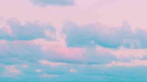 Air Plane Window View, Aerial Drone View Beautiful Pink Coral Sky and Fluffy Col Stock-Footage 297857100