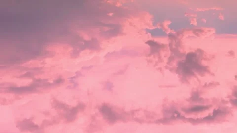 Air Plane Window View, Aerial Shot, Pink Rose Rainy Cumulus Clouds Soaring on th Stock Footage 330519351