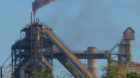 Air pollutants emissions Stockbeeldmateriaal 118146639