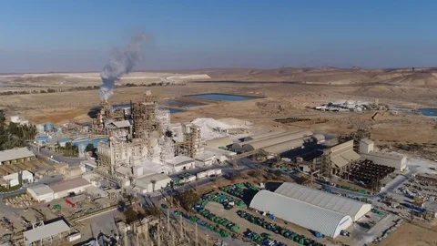 Air polluting plant Stock Footage 99832345