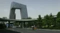 Air Pollution and Huge Traffic in Beijing CBD, China, CCTV HD Footage
