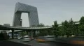 Air Pollution and Huge Traffic in Beijing CBD, China, CCTV, time lapse HD Footage