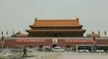 Air Pollution in Beijing, China, Tiananmen Square, Gate to Forbidden City HD Footage