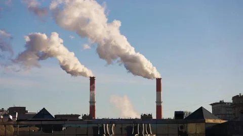 Air pollution in the city 库存影片 88075970