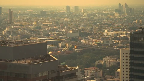 Air pollution in the city Stock Footage 108734688