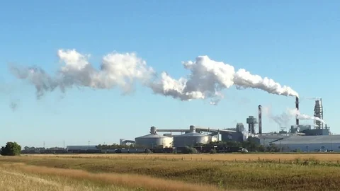 Air Pollution Drifting Sideways Video stock 79932413