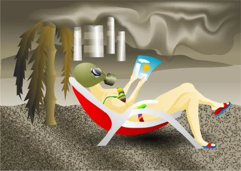 Air pollution Stock Illustration