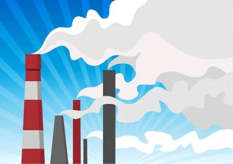 Air pollution Stock Illustration