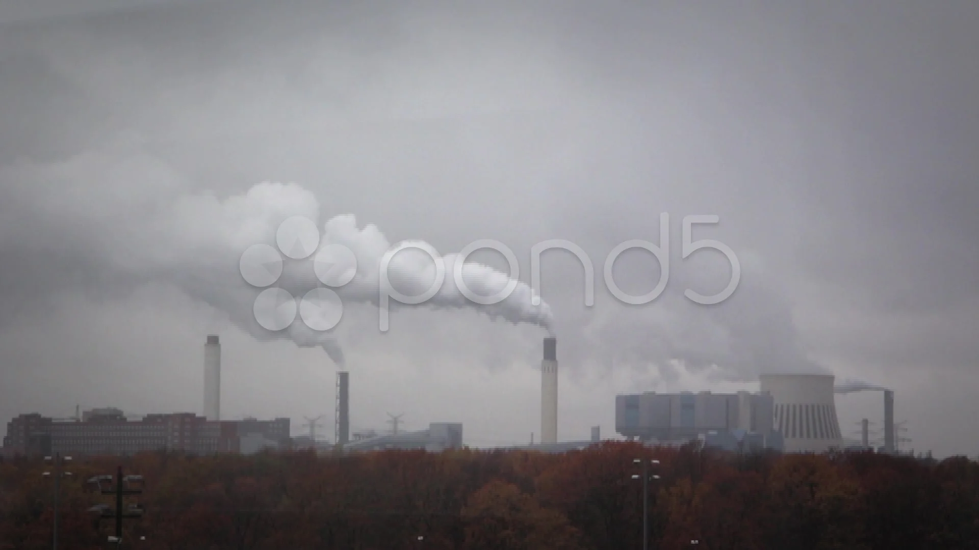 Air pollution industrial background | Stock Video | Pond5