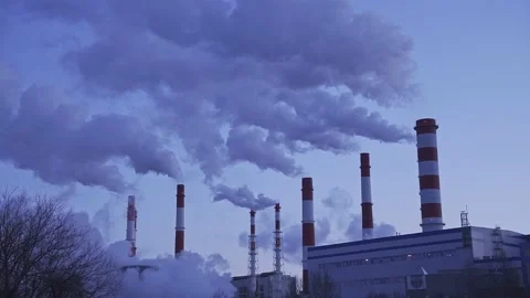 Air pollution by industrial emissions. Stock Footage 197064879