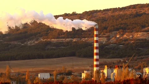 Air pollution industry environment factory pollutants 스톡 동영상 336564526