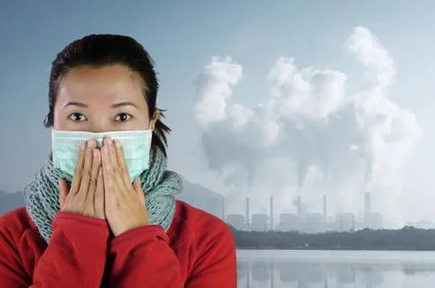 Air pollution. Foto stock