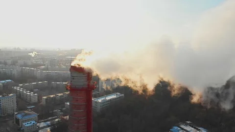 Air pollution problem in the city - a sm... | Stock Video | Pond5