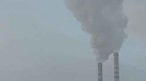 Air pollution by smoke Vídeo Stock 55576864