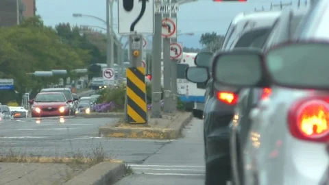 Air Pollution Through The Boulevard Stock Footage 75235914