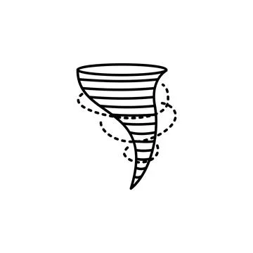 Air pollution, tornado icon. Element of air pollution for mobile concept and web Stock Illustration