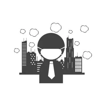 Air polution Stock Illustration