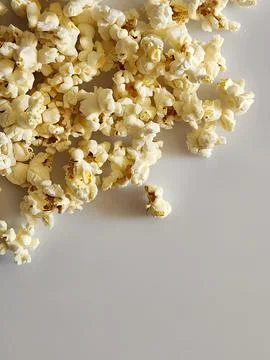 Air-popped popcorn. Roasted corn. Breakfast cereals Stock Photos