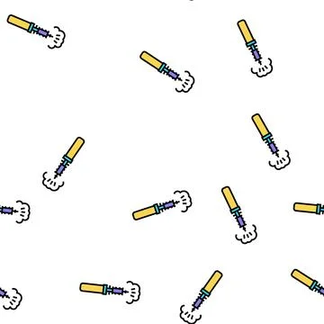 Air pump for balloon vector seamless pattern Stock Illustration