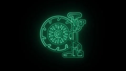 Air Pump Icon Isolated on Black Background Inflation Tool Symbol Design Видео 330741648
