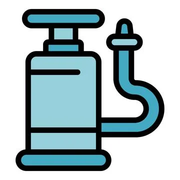 Air pump icon vector flat Stock Illustration