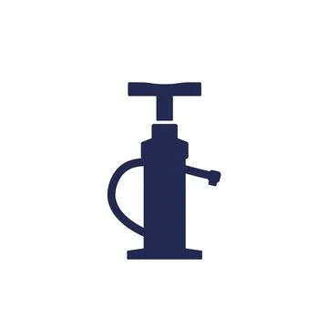 Air pump icon on white, vector Stock Illustration