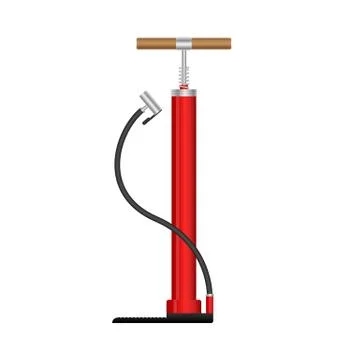 Air pump set vector illustration isolated on white background Stock Illustration