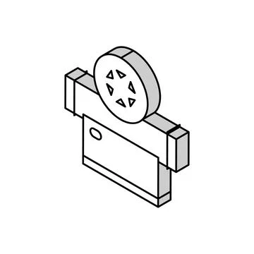 Air purification isometric icon vector illustration イラスト素材