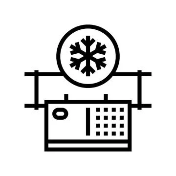 Air purification line icon vector illustration Ilustración de archivo