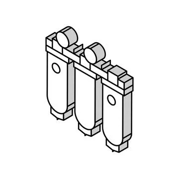 Air purification system isometric icon vector illustration Stock Illustration