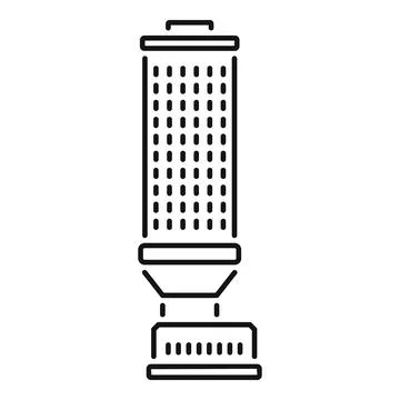 Air purifier cleaning removing dust and germs from air icon Stock Illustration