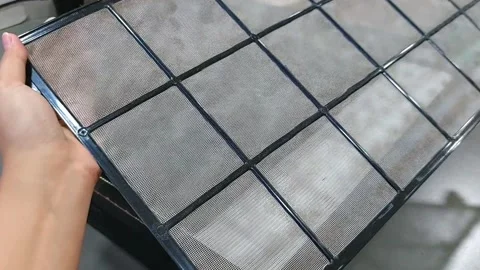 Air Purifier Filter component : Pre Filter, Carbon Filter, and HEPA filter Stock Footage 231760570
