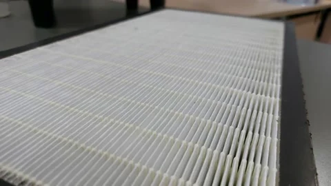 Air Purifier Filter component : Pre Filter, Carbon Filter, and HEPA filter Stock Footage 231760575