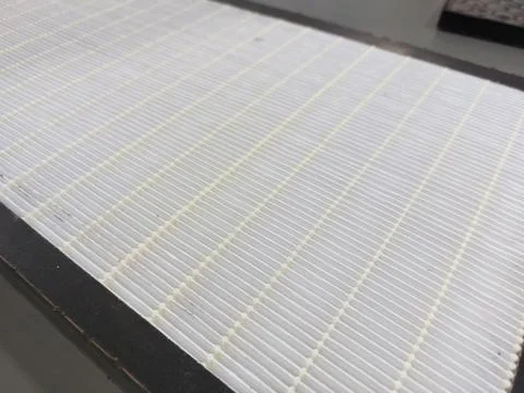 Air Purifier Filter component : Pre Filter, Carbon Filter, and HEPA filter Stock Photos