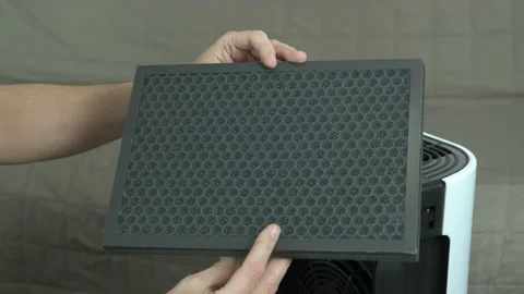 Air purifier filter. 動画素材 185196476