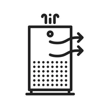 Air Purifier icon vector image. Stock Illustration