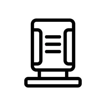 Air purifier icon vector. Isolated contour symbol illustration Stock Illustration