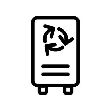 Air purifier icon vector. Isolated contour symbol illustration Stock Illustration
