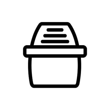 Air purifier icon vector. Isolated contour symbol illustration Illustrazione stock