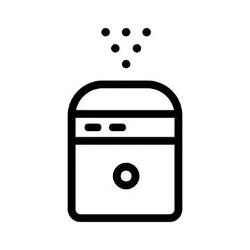 Air purifier icon vector. Isolated contour symbol illustration Stock Illustration