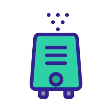 Air purifier icon vector. Isolated contour symbol illustration Illustrazione stock