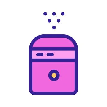 Air purifier icon vector. Isolated contour symbol illustration Illustrazione stock