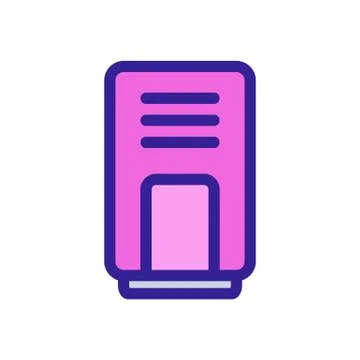 Air purifier icon vector. Isolated contour symbol illustration Illustrazione stock