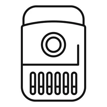 Air purifier line icon vector Stock Illustration