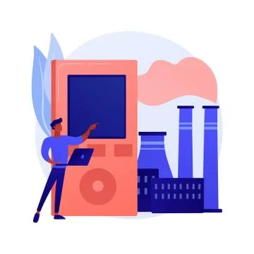 Air quality control abstract concept vector illustration. Stock Illustration