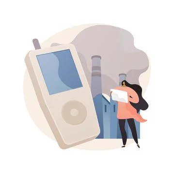 Air quality control abstract concept vector illustration. Stock Illustration